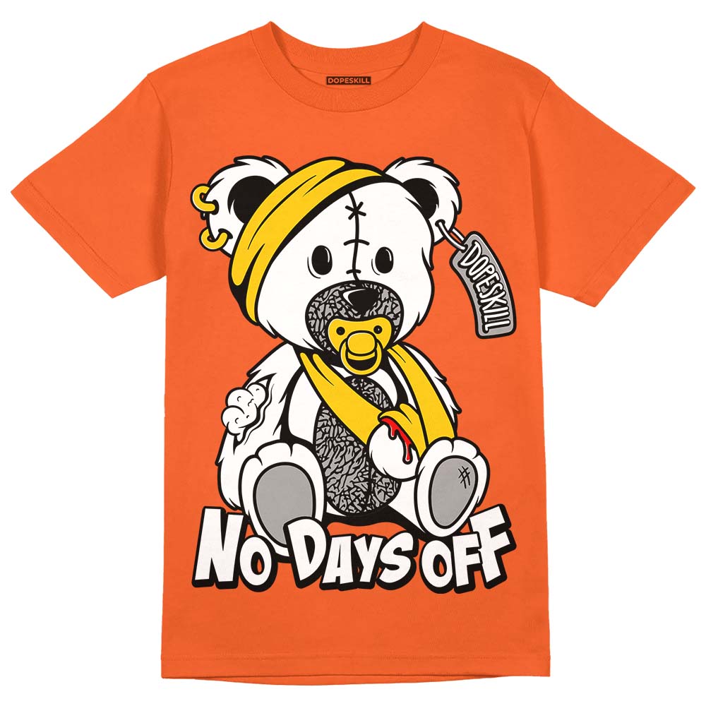 Georgia Peach 3s DopeSkill Orange T-shirt Hurt Bear Graphic