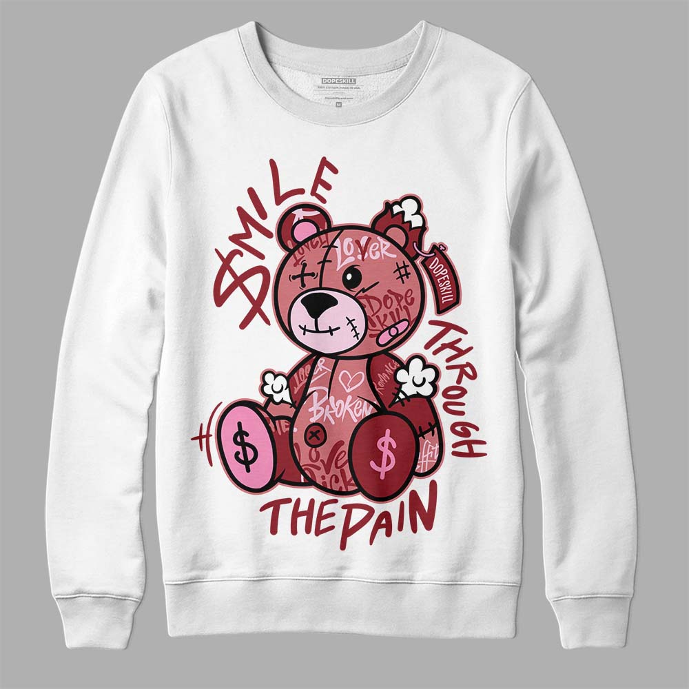 Valentine's Day Collection DopeSkill Sweatshirt Smile Through The Pain Graphic