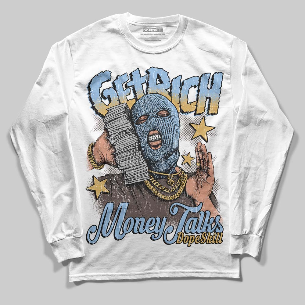 Handball Spezial Light Blue DopeSkill Long Sleeve T-Shirt Get Rich Graphic