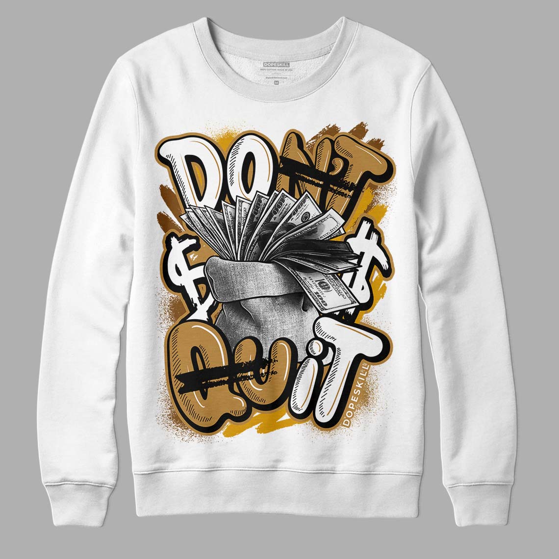 Wheat 13s DopeSkill Sweatshirt Don't Quit Graphic