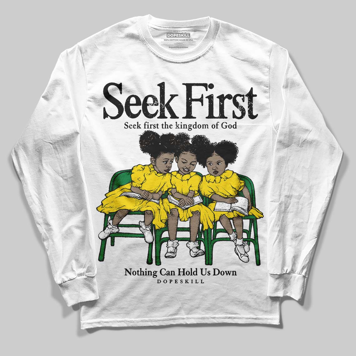 Dunk Reverse Brazil DopeSkill Long Sleeve T-Shirt New Seek First Graphic