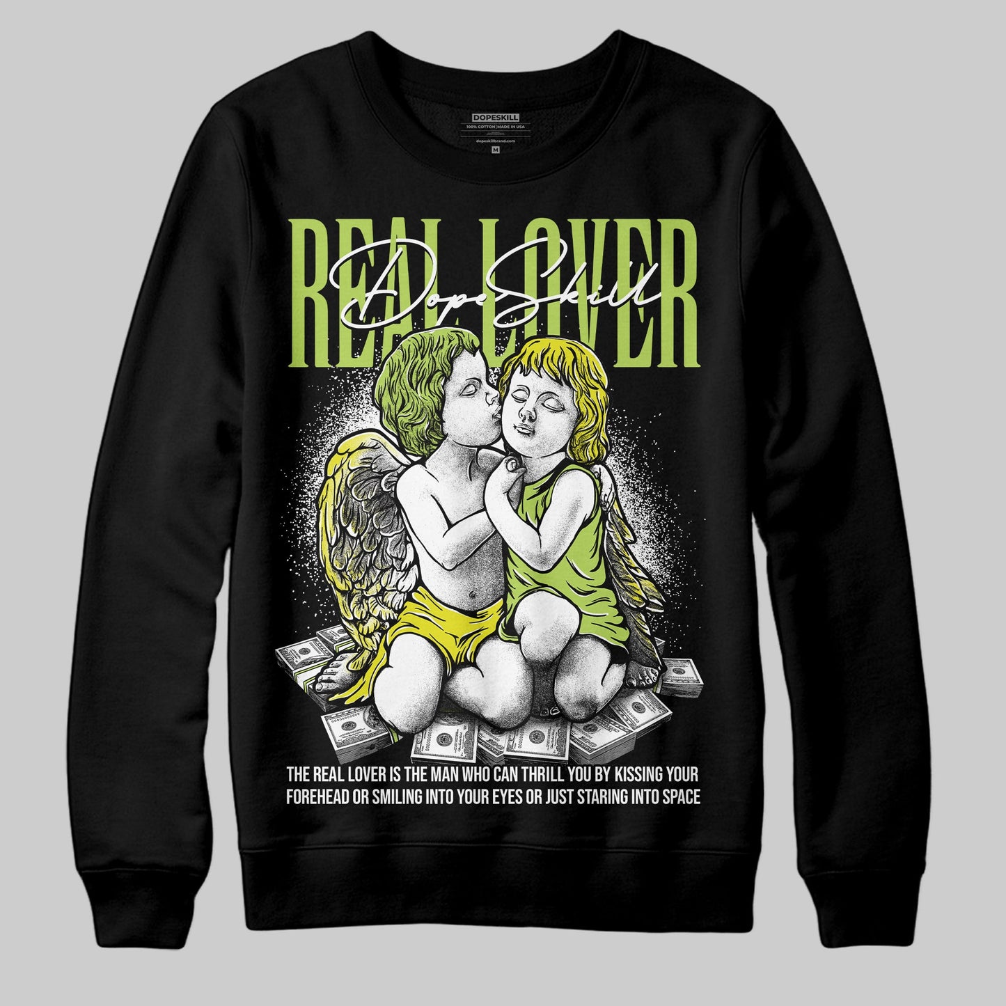 Bright Cactus 13s DopeSkill Sweatshirt Real Lover Graphic