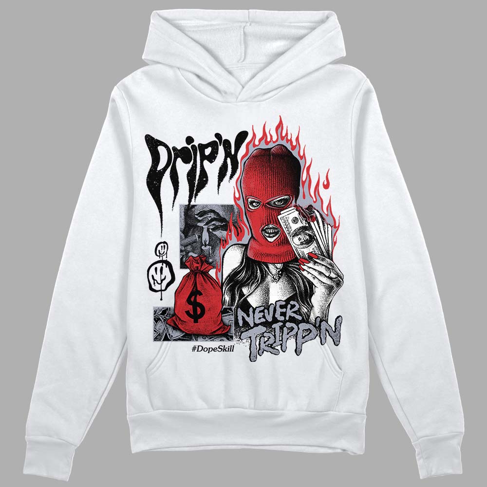 Bred Reimagined 4s DopeSkill Hoodie Sweatshirt Drip'n Never Tripp'n Graphic