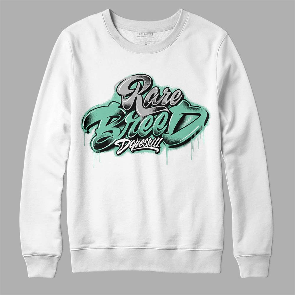 Green Glow 3s DopeSkill Sweatshirt Rare Breed Type Graphic