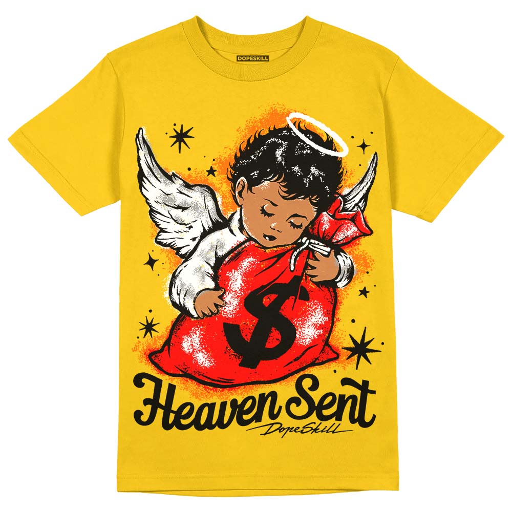 Black Tour Yellow AJ 4 Thunder DopeSkill Unisex T-Shirt Heaven Sent Graphic