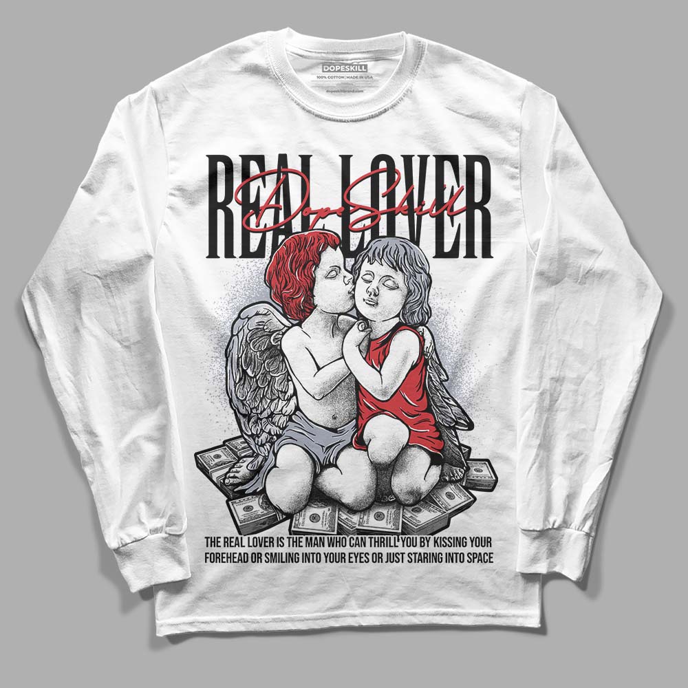 Bred Reimagined 4s DopeSkill Long Sleeve T-Shirt Real Lover Graphic