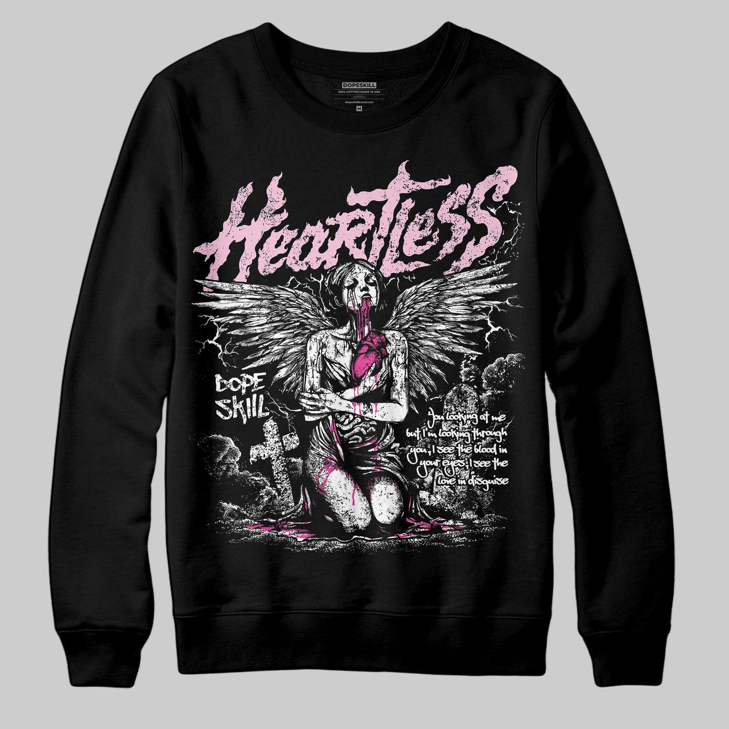 Pink Collection DopeSkill Sweatshirt Heartless Graphic