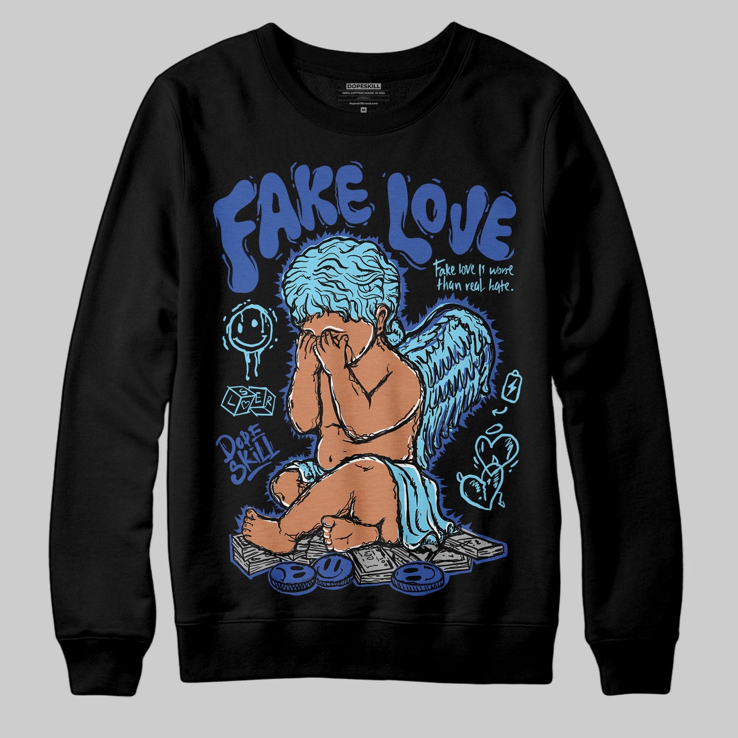 SB Dunk Argon DopeSkill Sweatshirt False Love Graphic