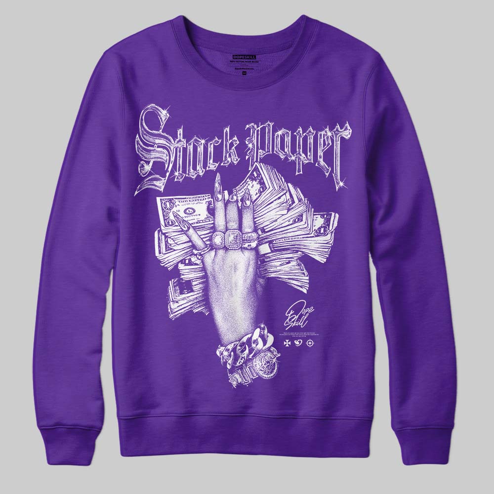PURPLE Collection DopeSkill Sweatshirt Stack Paper Graphic