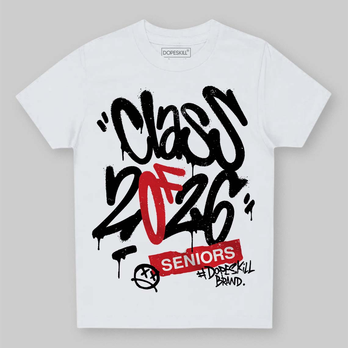 Black and White Collection DopeSkill Toddler Kids T-shirt Class of 2026 Graphic