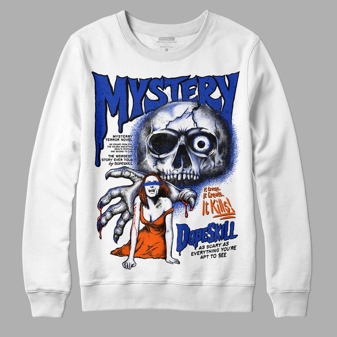 Dunk Futura Orange Blaze DopeSkill Sweatshirt Mystery Ghostly Grasp Graphic