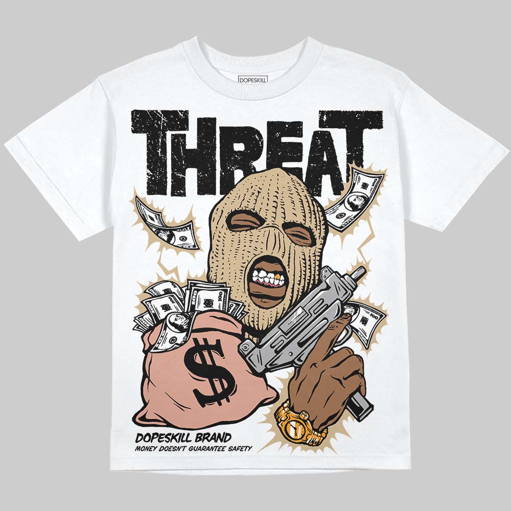 TAN Collection DopeSkill Oversize Print T-Shirt Under Threat Graphic