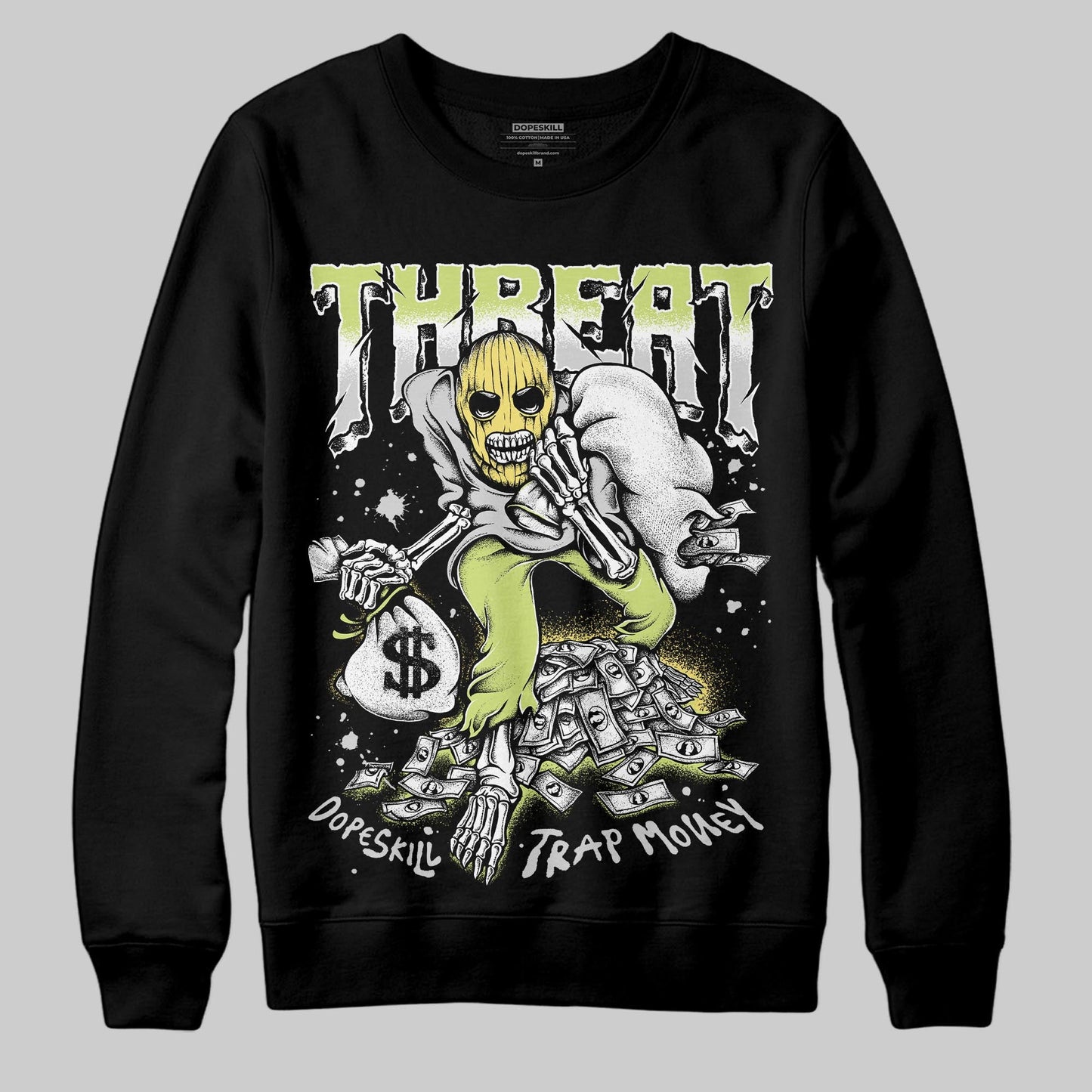 Light Lemon Twist 4s DopeSkill Sweatshirt Threat Graphic