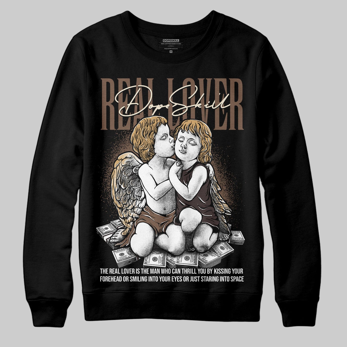 Earth 5s DopeSkill Sweatshirt Real Lover Graphic