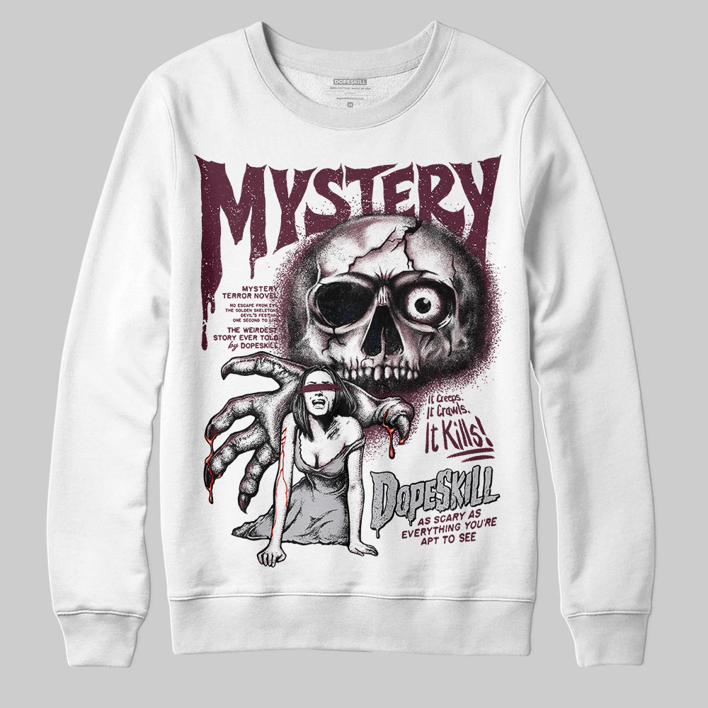 Burgundy 5s DopeSkill Sweatshirt Mystery Ghostly Grasp Graphic