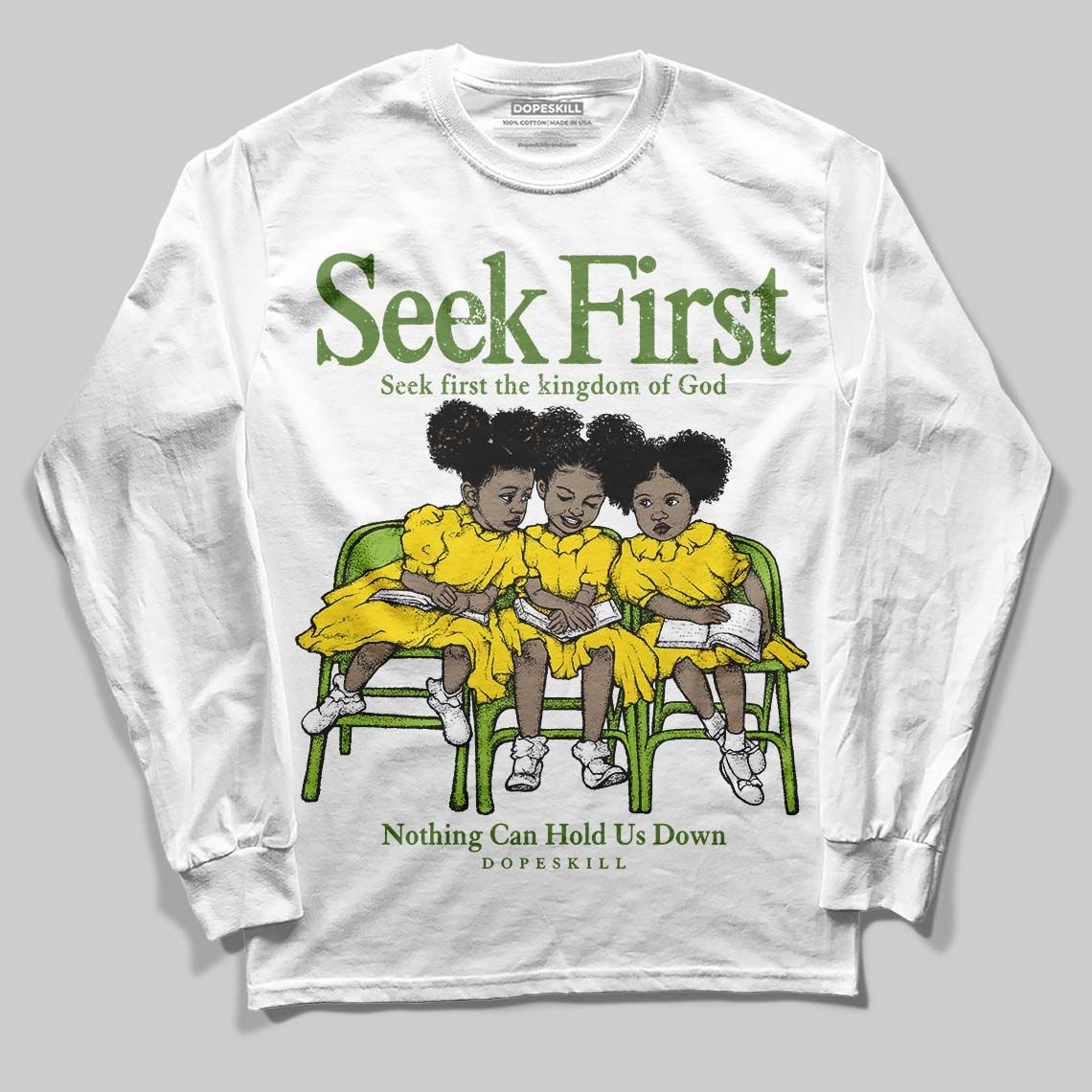 Dunk 'Chlorophyll' DopeSkill Long Sleeve T-Shirt New Seek First Graphic