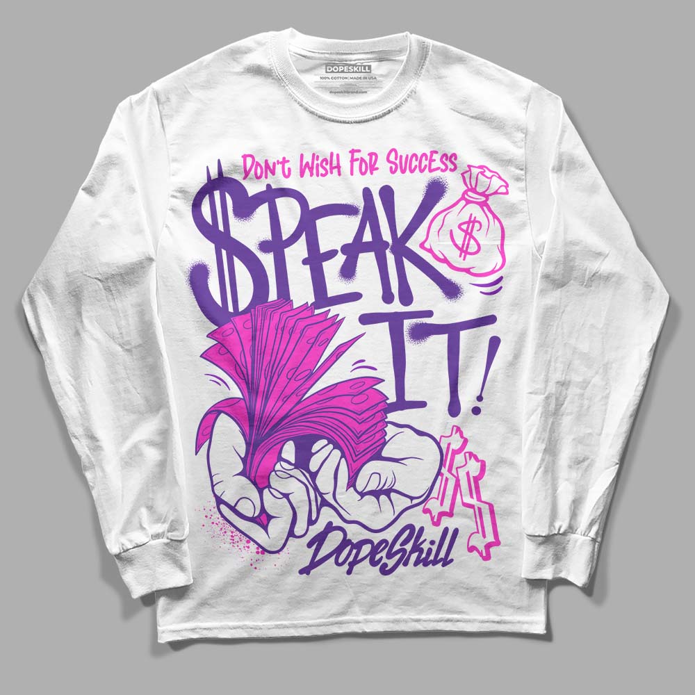 PURPLE Collection DopeSkill Long Sleeve T-Shirt Speak It Graphic