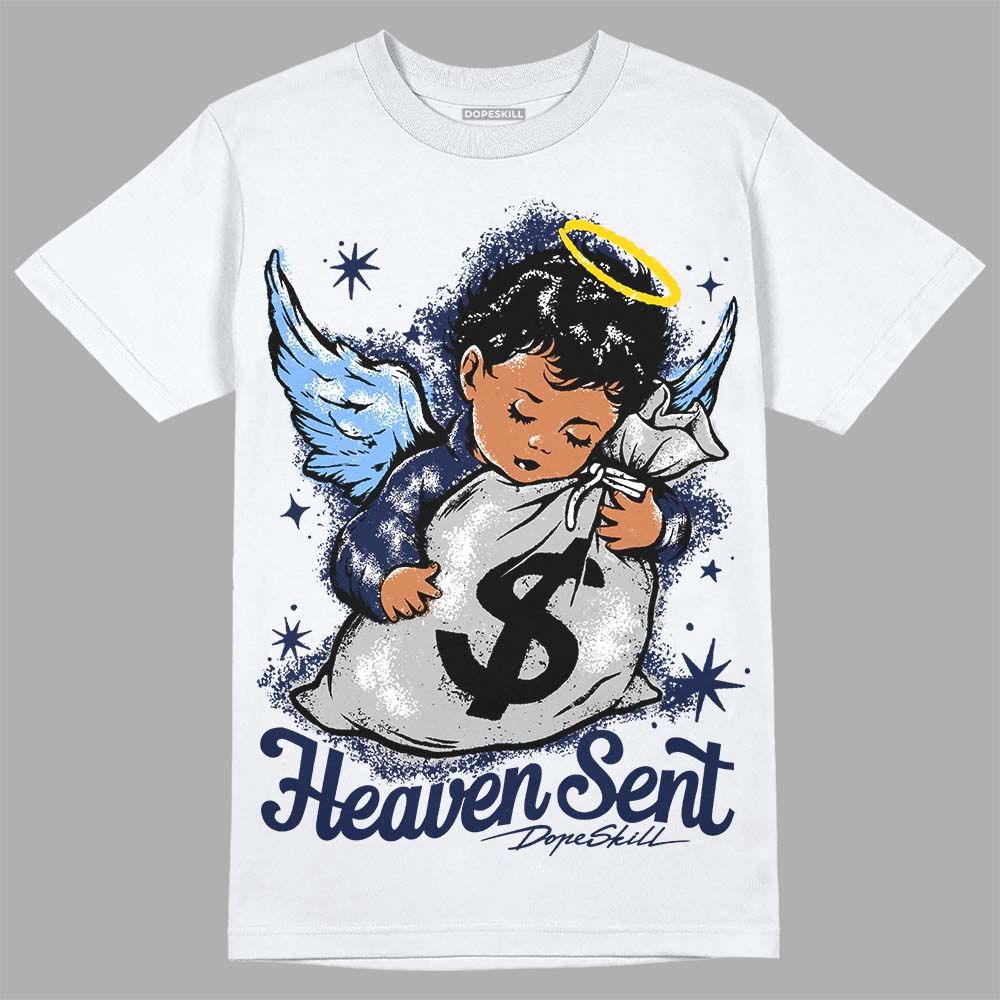 Midnight Navy 5s DopeSkill T-Shirt Heaven Sent Graphic