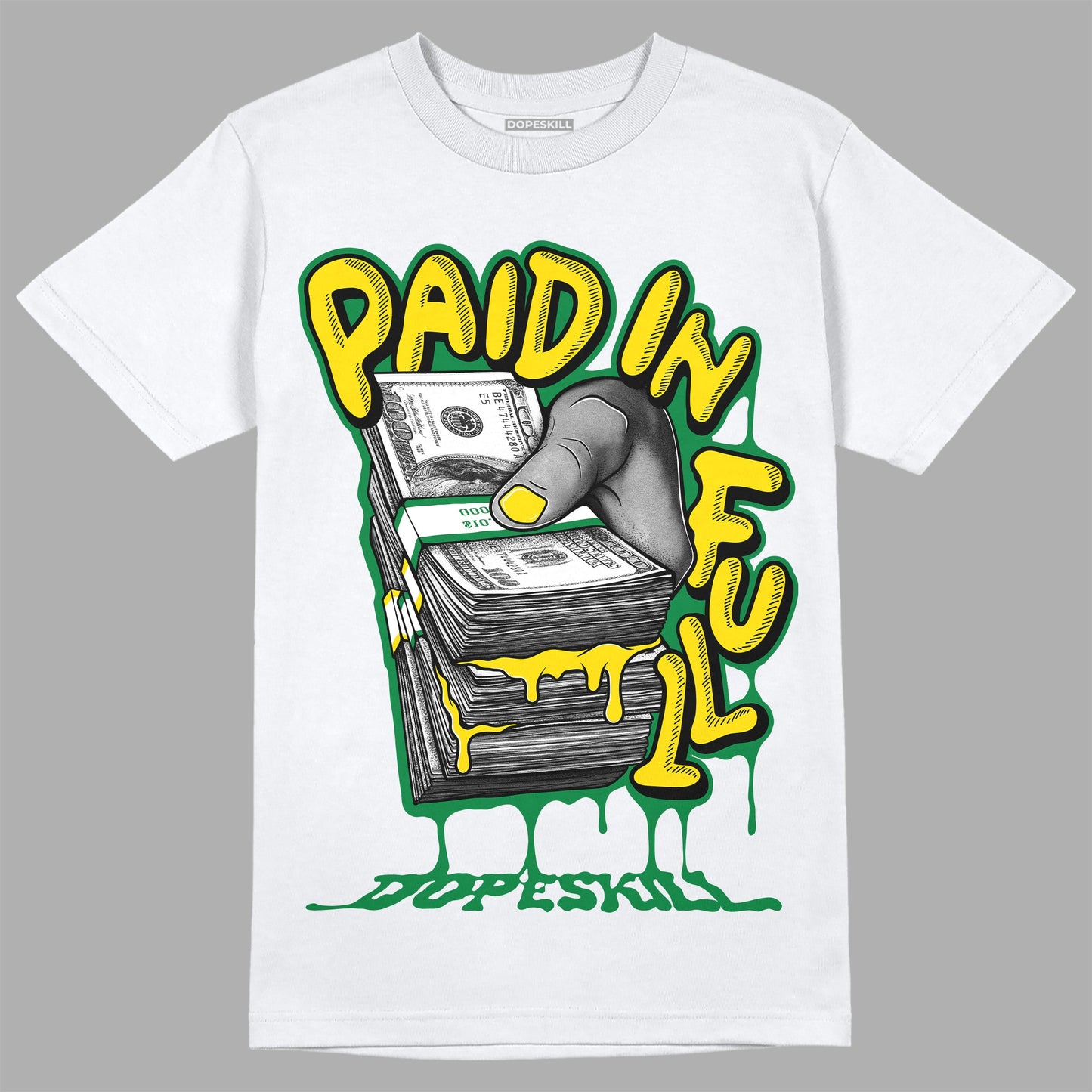 Dunk Low Reverse Brazil DopeSkill T-Shirt Paid In Full Graphic