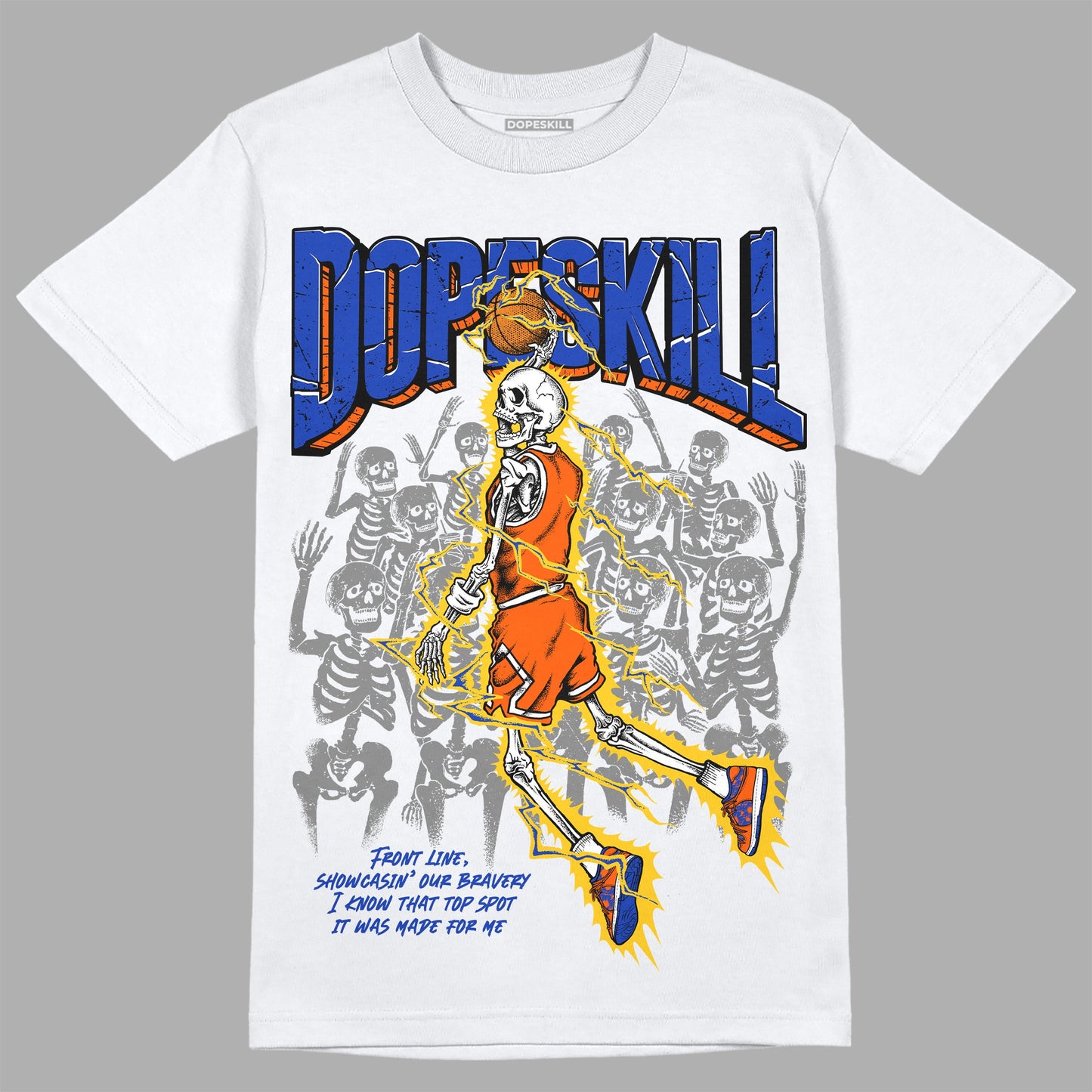 Dunk Low Futura Orange Blaze DopeSkill T-Shirt Thunder Dunk Graphic