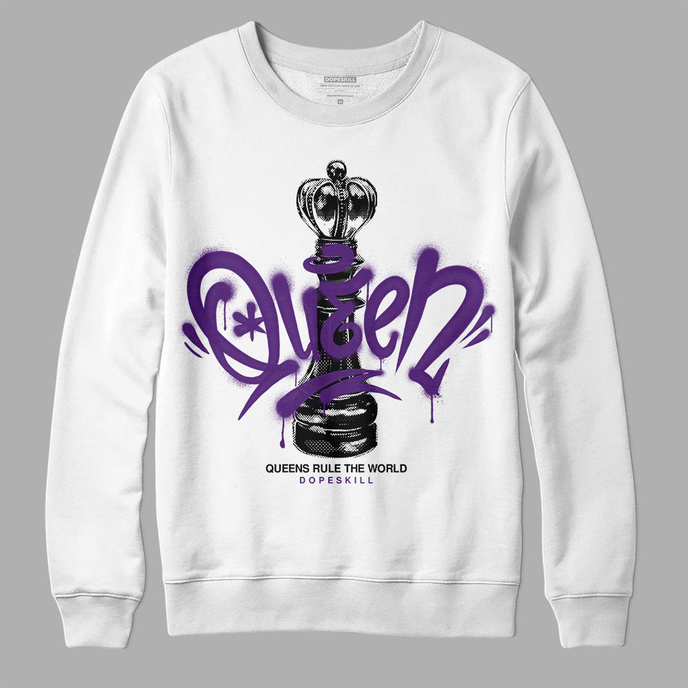 Field Purple 12s DopeSkill Sweatshirt Queen Chess Graphic