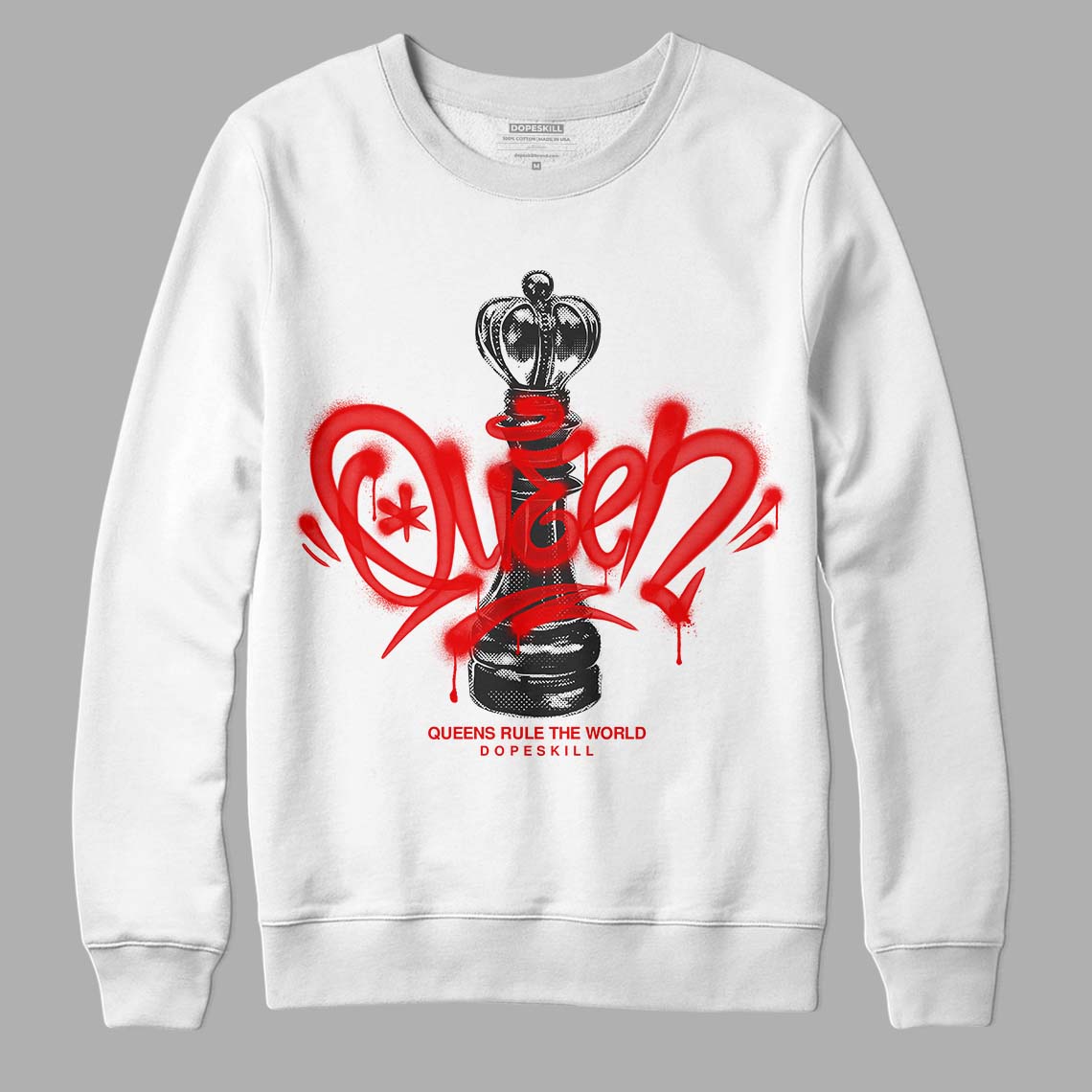 Cherry 11s DopeSkill Sweatshirt Queen Chess Graphic