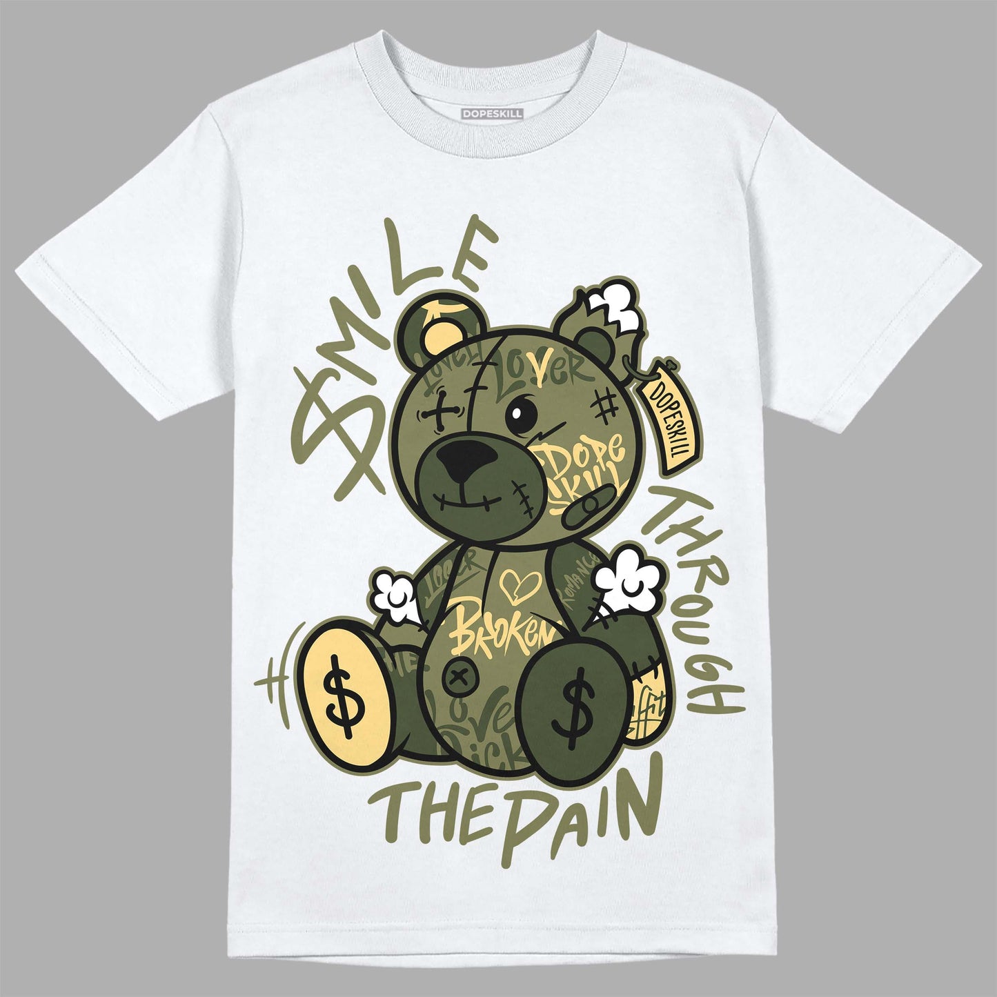 Craft Olive 4s DopeSkill T-Shirt Smile Through The Pain Graphic