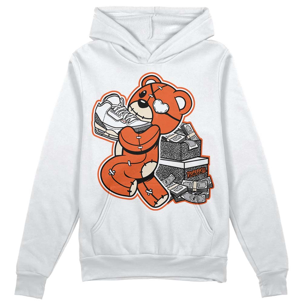 Georgia Peach 3s DopeSkill Hoodie Sweatshirt Bear Steals Sneaker Graphic