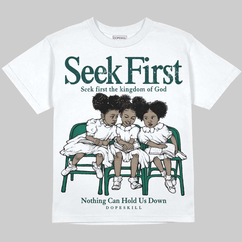 Oxidized Green 4s DopeSkill Oversize Print T-Shirt New Seek First Graphic