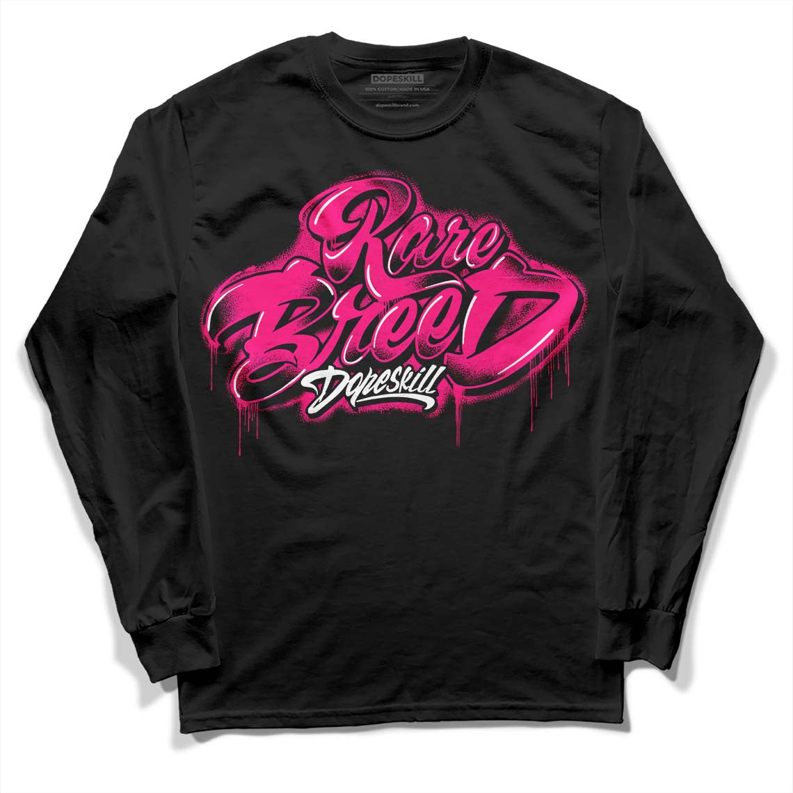 Fierce Pink 1s DopeSkill Long Sleeve T-Shirt Rare Breed Type Graphic