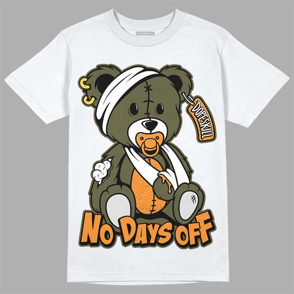 Olive 5s DopeSkill T-Shirt Hurt Bear Graphic
