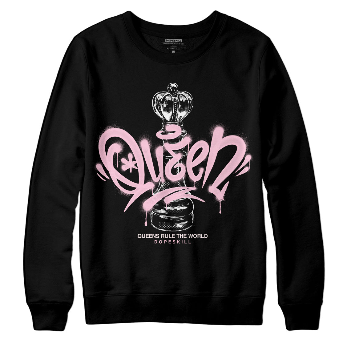 Dunk Low Pink Foam DopeSkill Sweatshirt Queen Chess Graphic