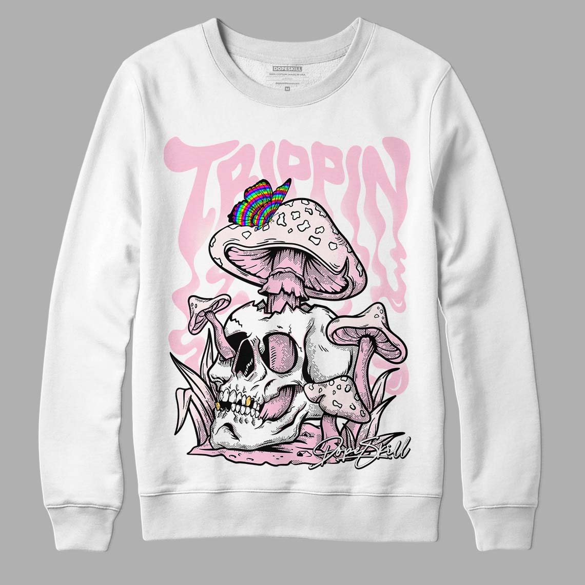 Dunk Low Pink Foam DopeSkill Sweatshirt Trippin Graphic