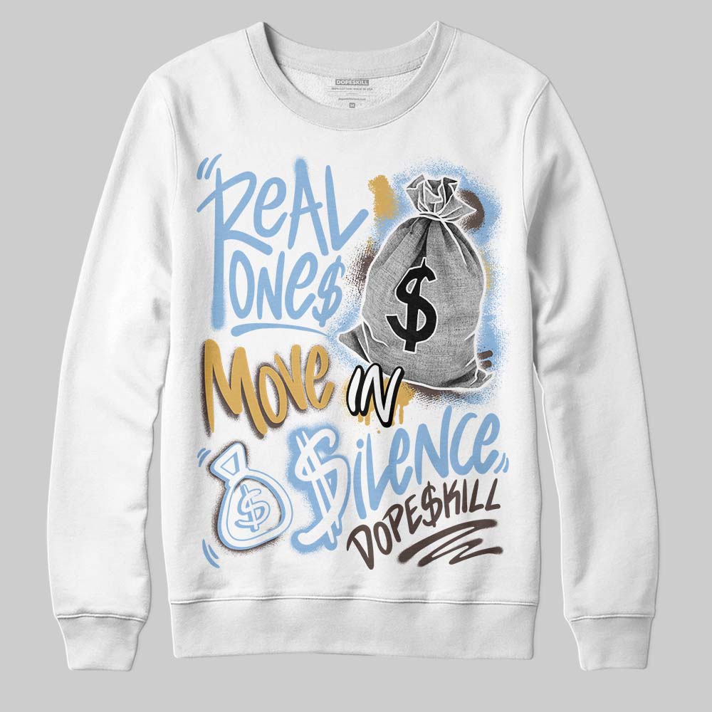 Handball Spezial Light Blue DopeSkill Sweatshirt Real Ones Move In Silence Graphic