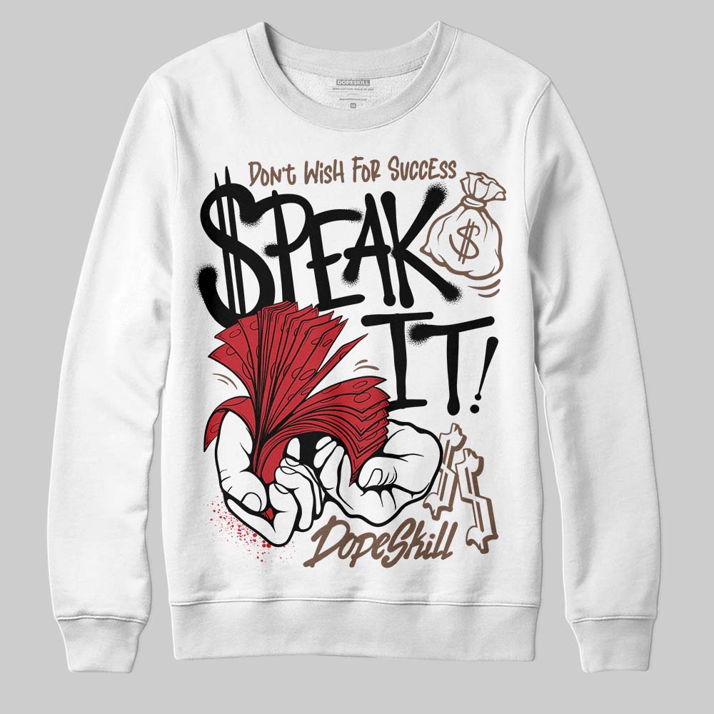 Olive 9s DopeSkill Sweatshirt Speak It Graphic
