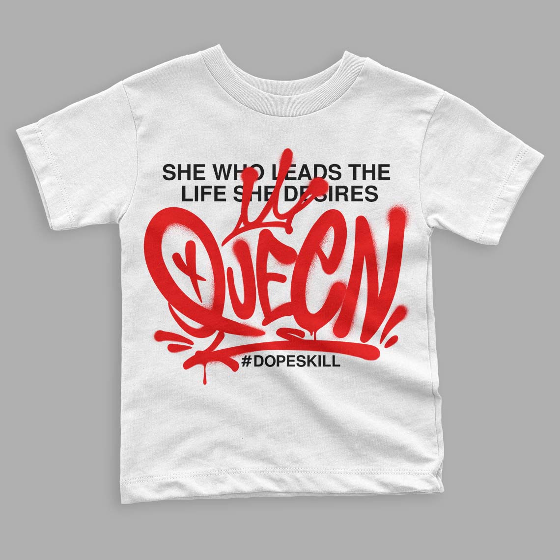 Cherry 12s DopeSkill Toddler Kids T-shirt Queen Graphic