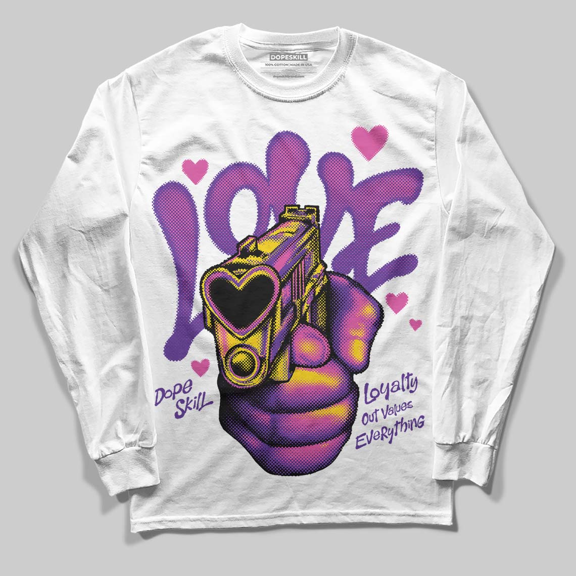 PURPLE Collection DopeSkill Long Sleeve T-Shirt Love Shot Graphic