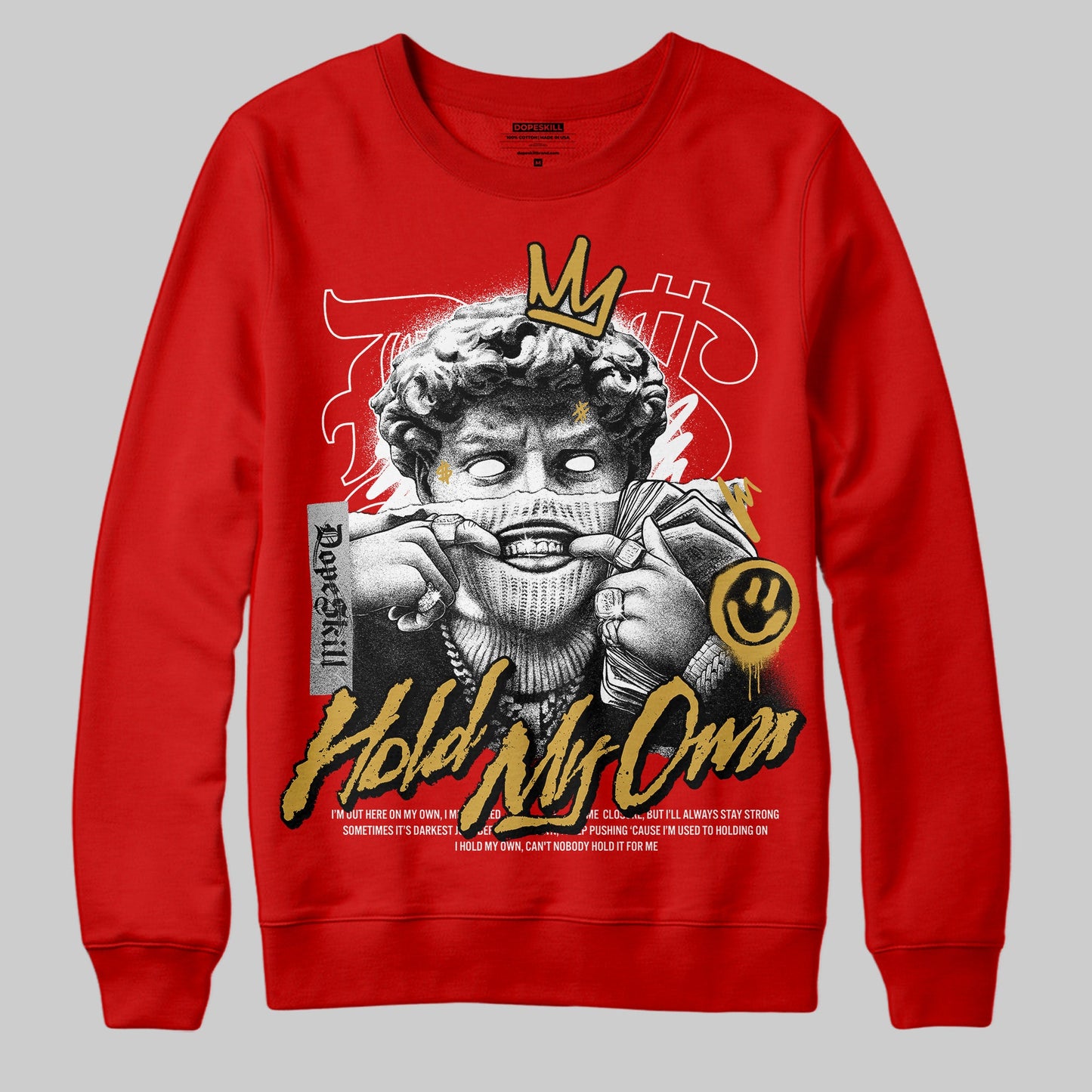 Red Collection DopeSkill Red Sweatshirt In My Way Graphic
