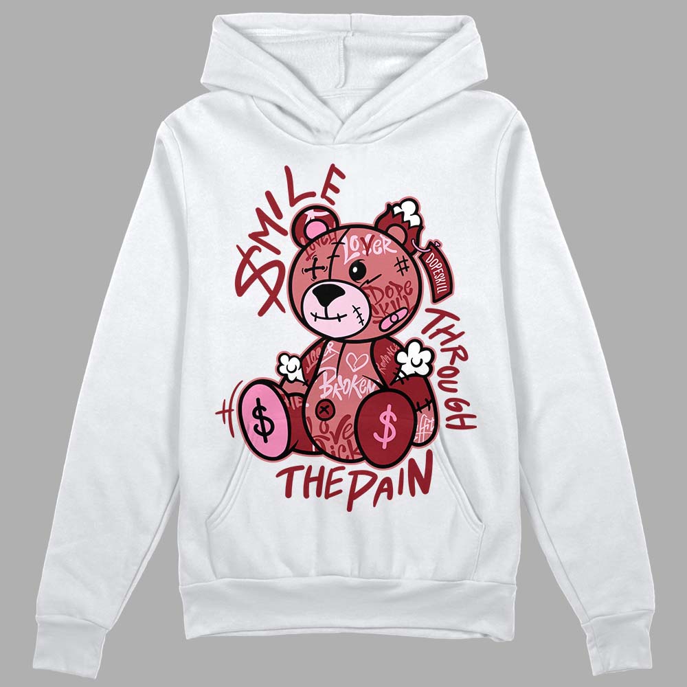 Valentine's Day Collection DopeSkill Hoodie Sweatshirt Smile Through The Pain Graphic