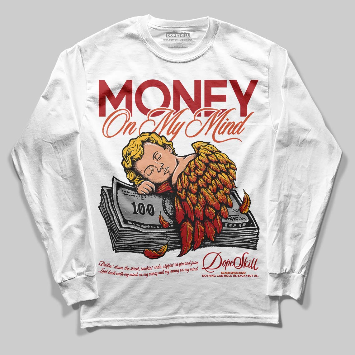Brick By Brick 4s DopeSkill Long Sleeve T-Shirt MOMM Graphic