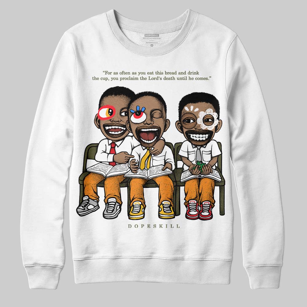 Olive 5s DopeSkill Sweatshirt First Sunday Graphic