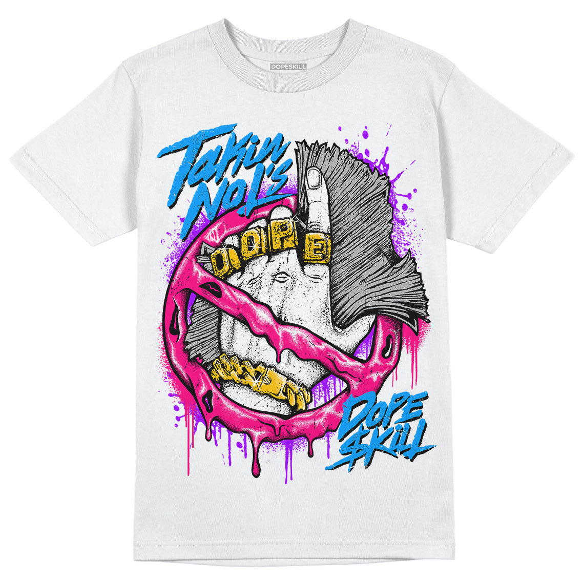 Fierce Pink 1s DopeSkill T-Shirt Takin No L's Graphic