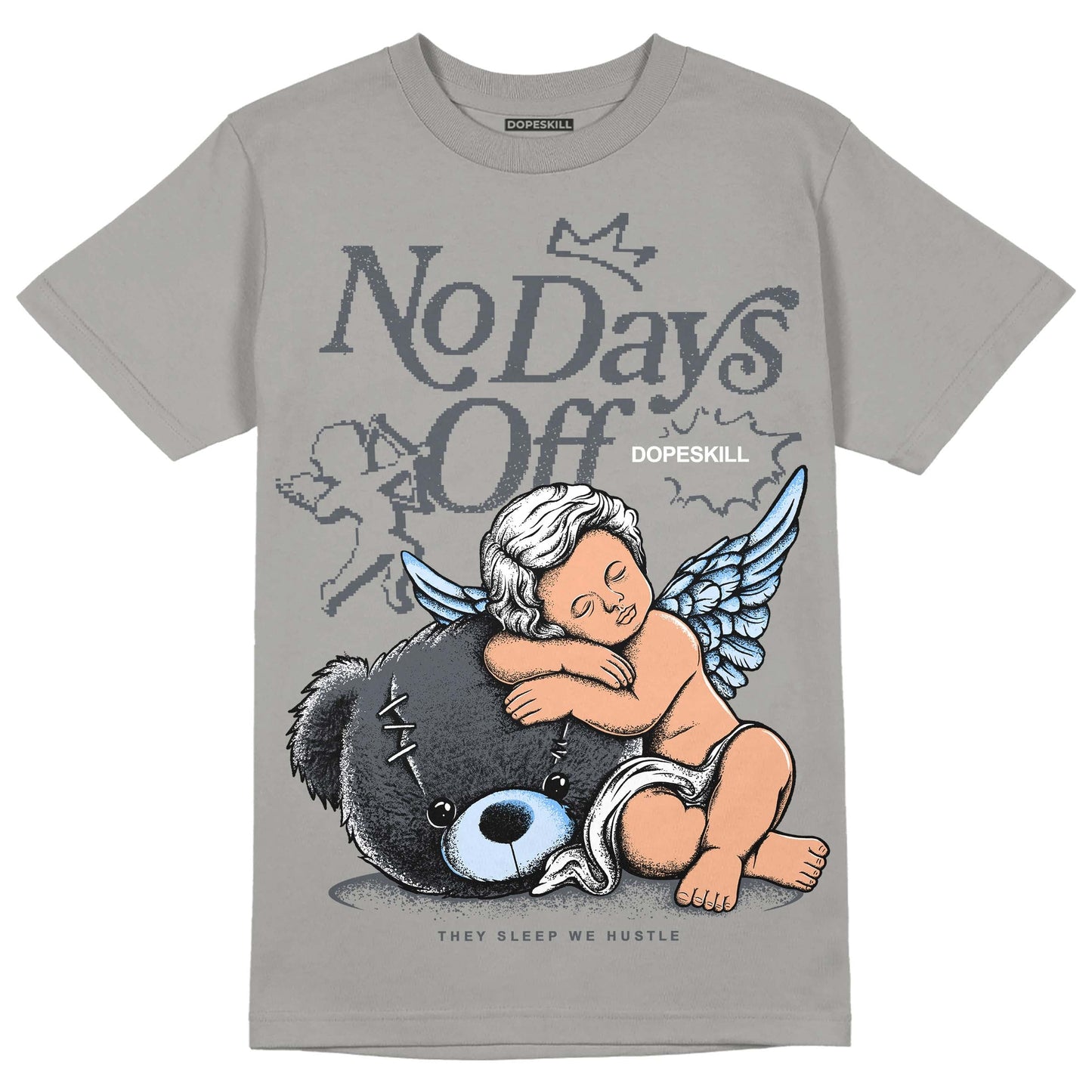 Cool Grey 11s DopeSkill Grey T-shirt New No Days Off Graphic
