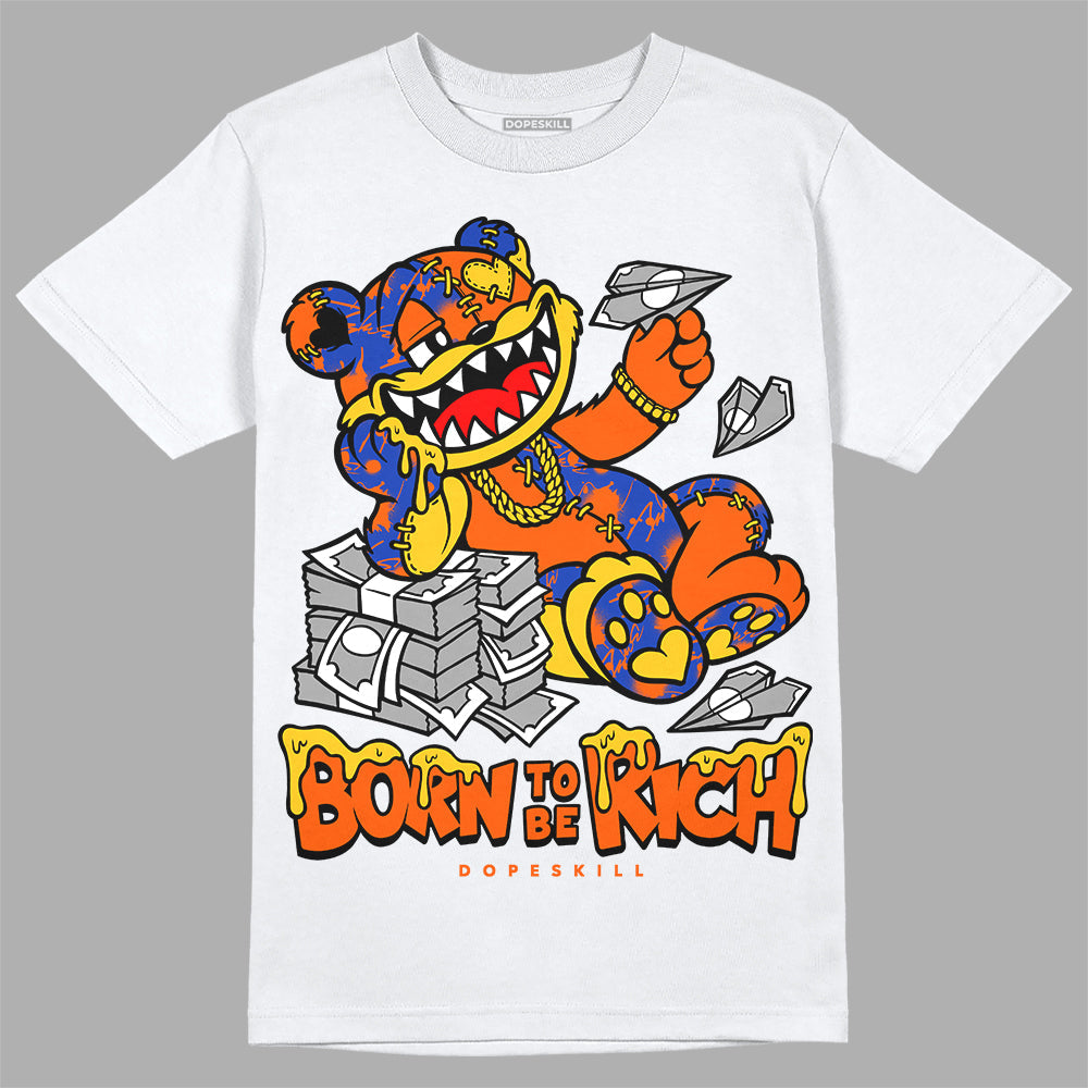 Dunk Futura Orange Blaze DopeSkill T-Shirt Born To Be Rich Graphic