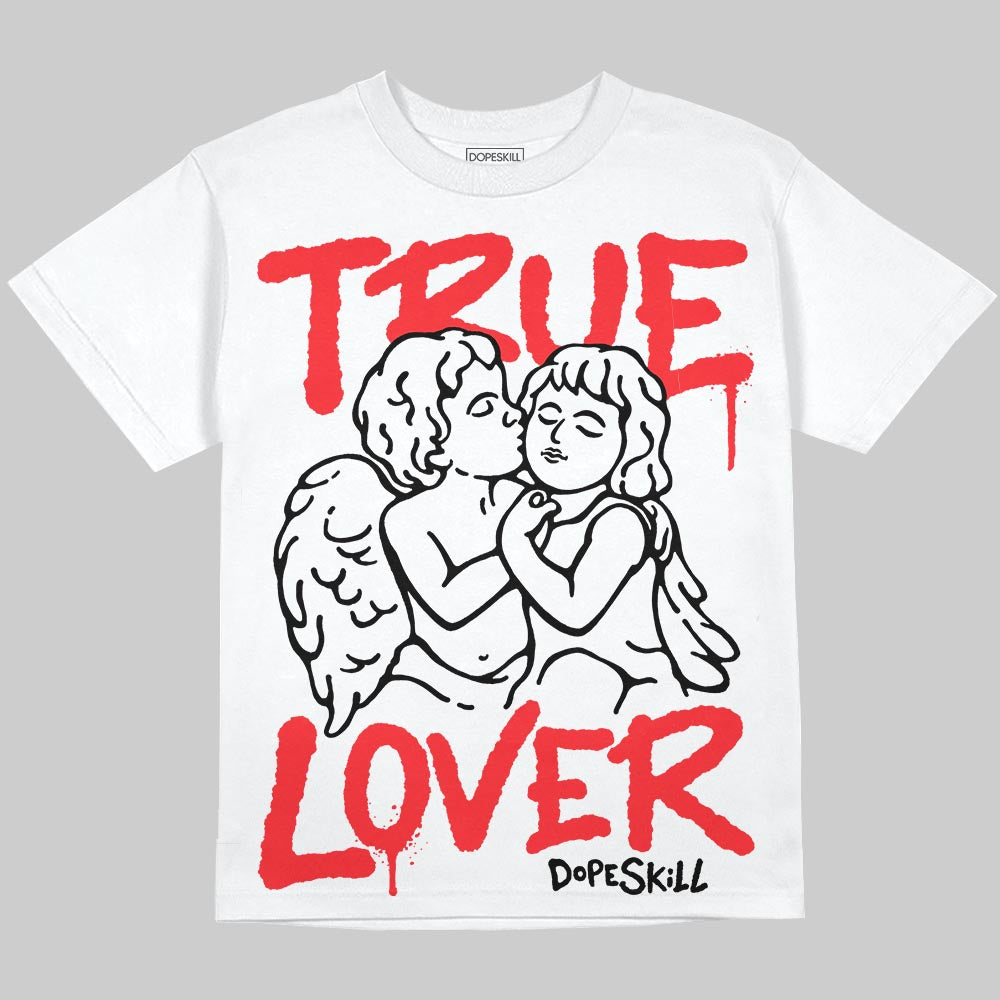 Cherry 11s DopeSkill Oversize Print T-Shirt True Lover Graphic