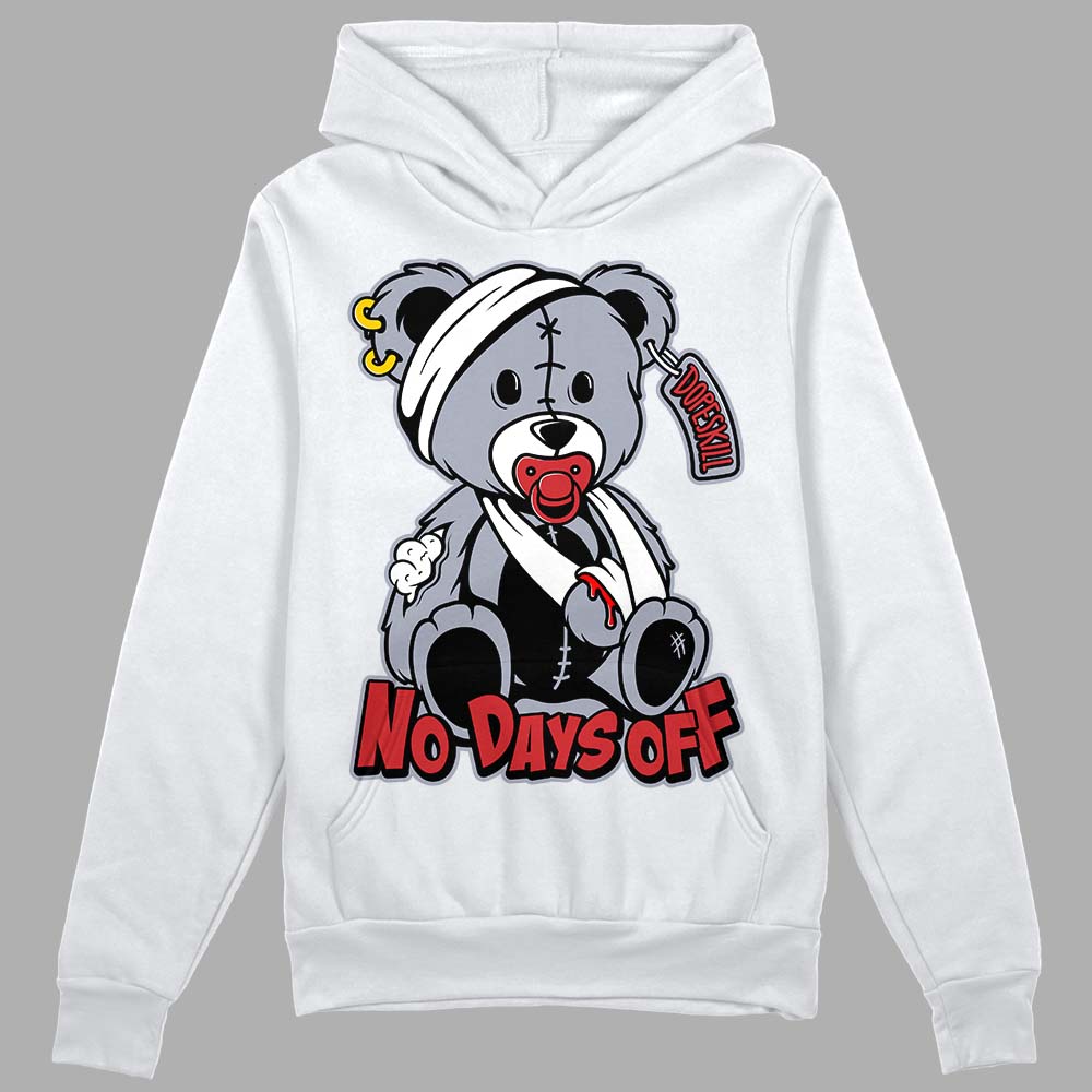 Bred Reimagined 4s DopeSkill Hoodie Sweatshirt Hurt Bear Graphic