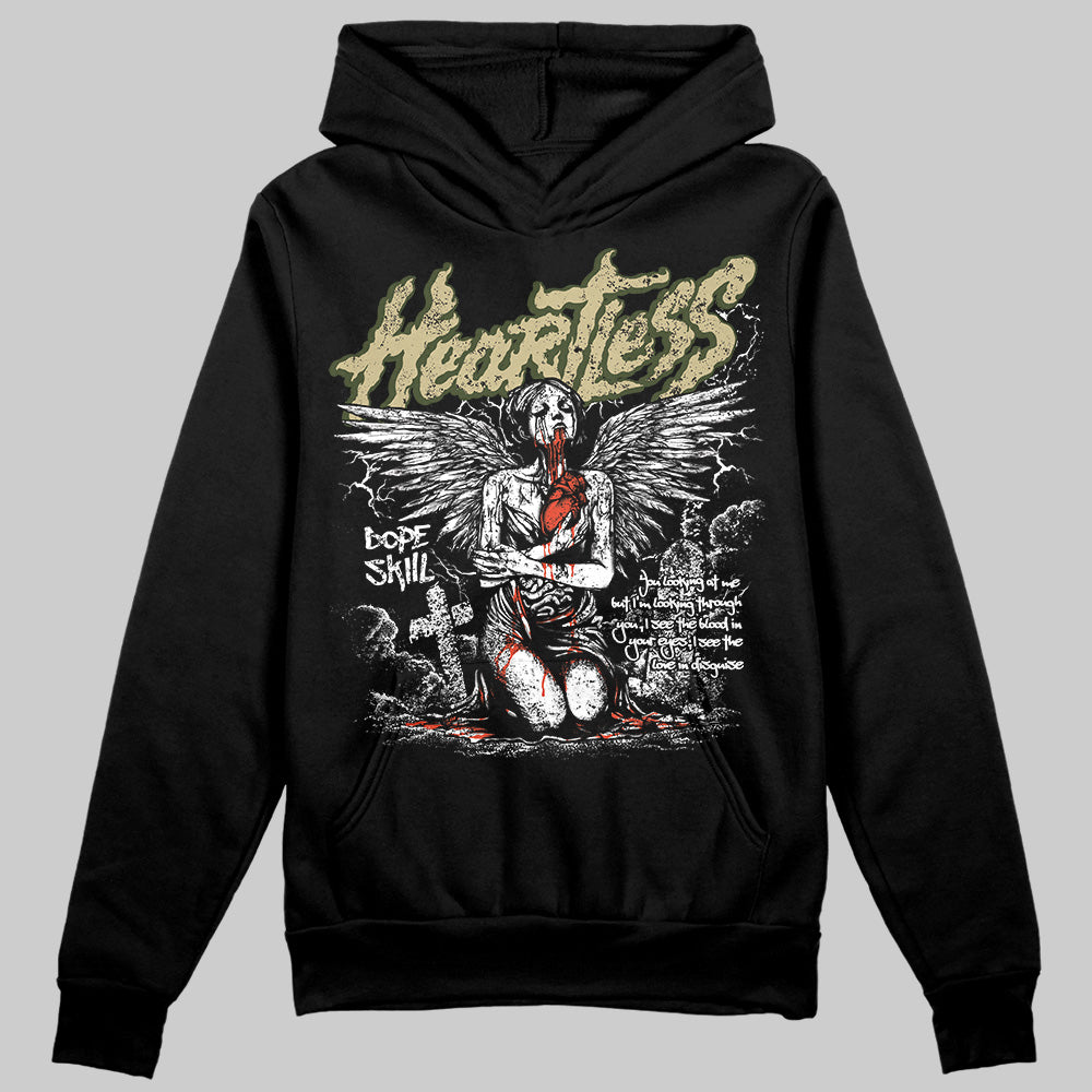 Olive Collection DopeSkill Hoodie Sweatshirt Heartless Graphic
