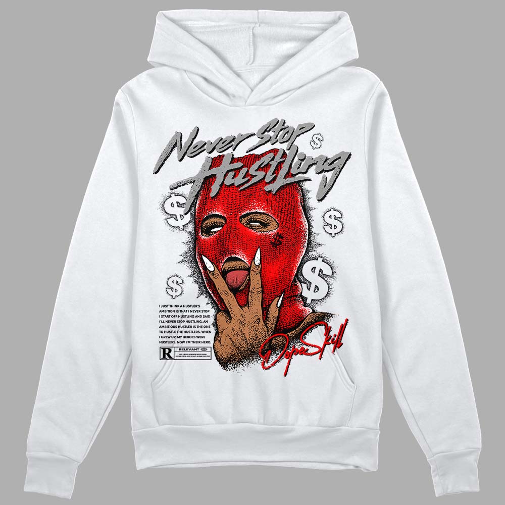 Black and White Collection DopeSkill Hoodie Sweatshirt Never Stop Hustling Graphic