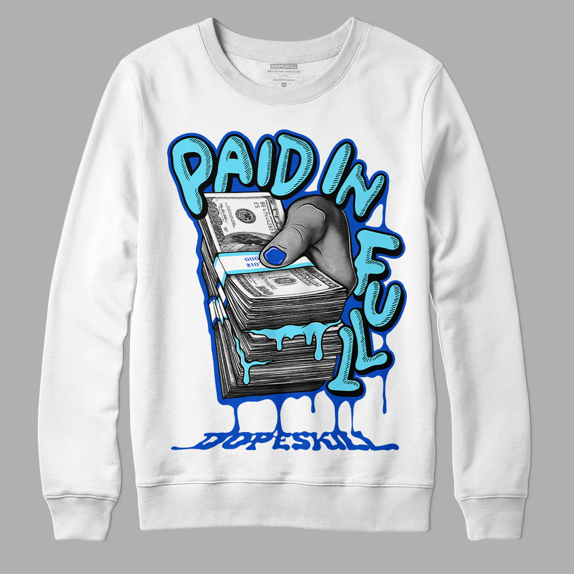 SB Dunk Argon DopeSkill Sweatshirt Paid In Full Graphic