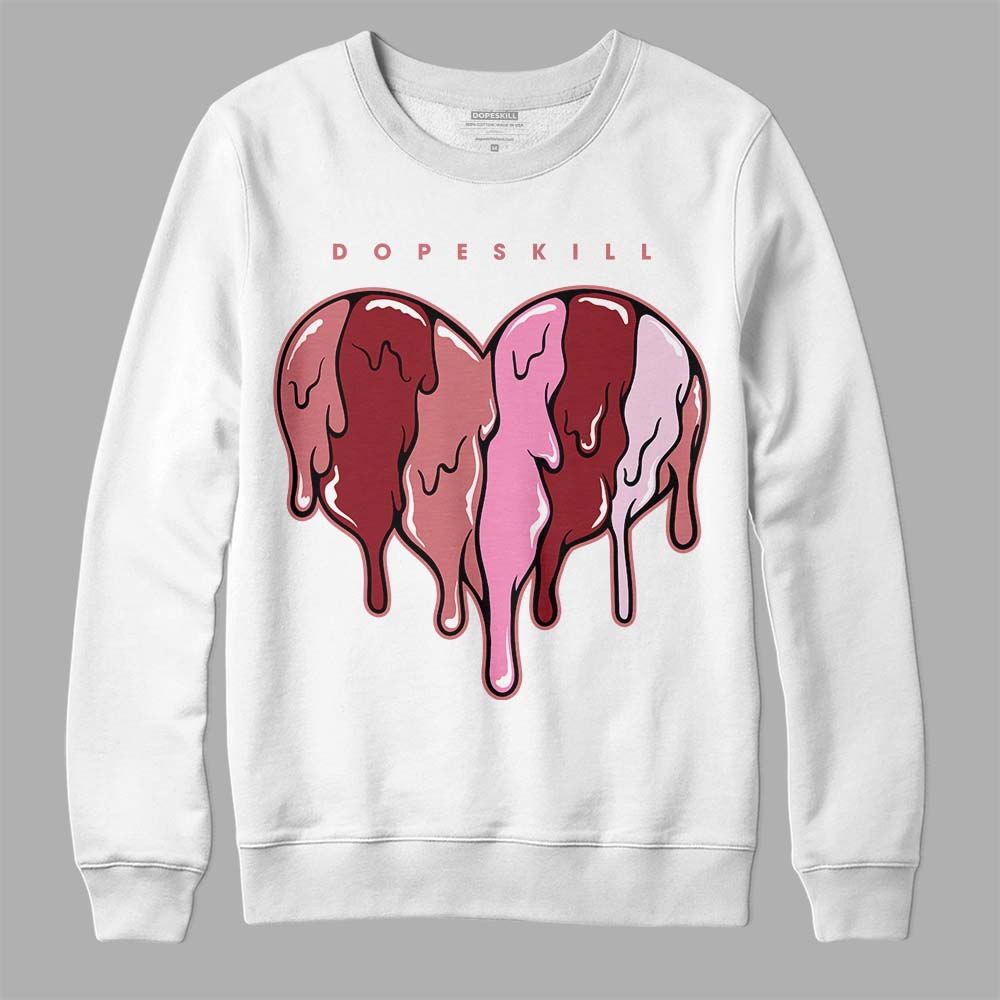 Valentine's Day Collection DopeSkill Sweatshirt Slime Drip Heart Graphic